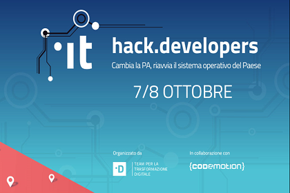 Hack.Developers, più di 90 proposte progettuali per i servizi digitali della PA
